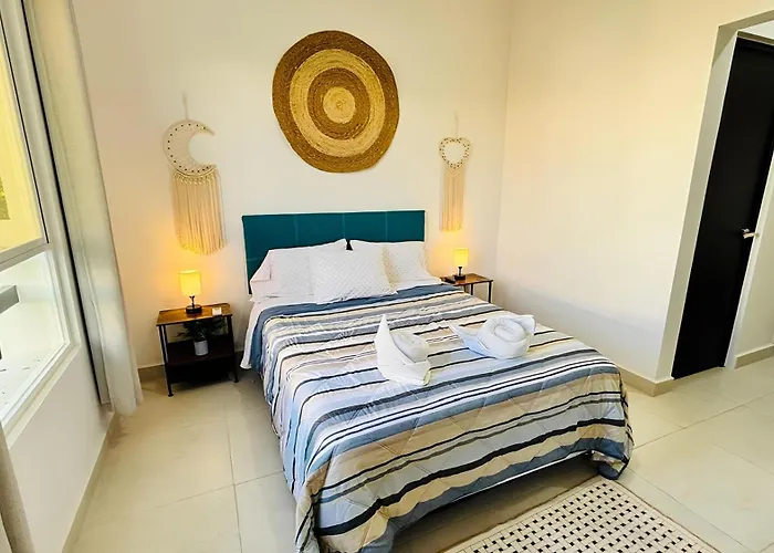 Departamento De Hasta 5 Personas Con Alberca, Wifi Y Ac, En Zona Residencial, Ideal Vacaciones En Familia O Grupo Apartamento Playa del Carmen